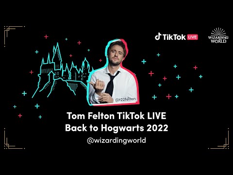Tom Felton TikTok LIVE | Back to Hogwarts 2022