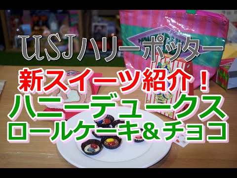 【USJハリポタ】ハニーデュークス 新発売スイーツ ロールケーキと百味ビーンズのせチョコレートの食事レポート♪2021年11月4日（木）～