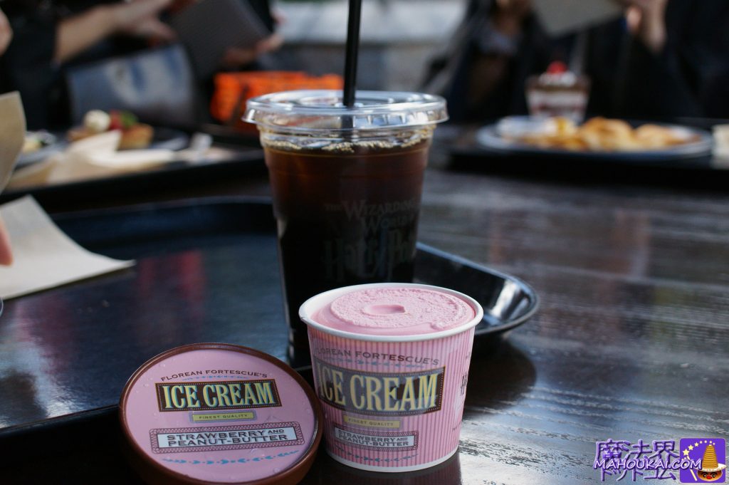 Ice cream (strawberry and peanut butter flavoured) USJ 'Harry Potter Area'.