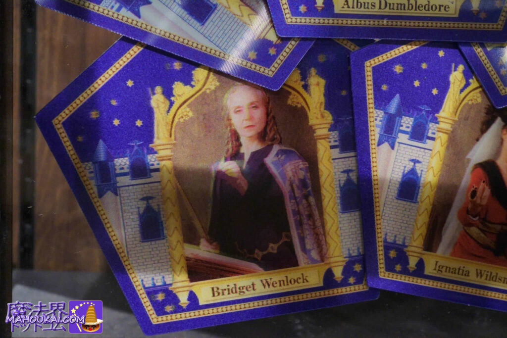 19th person . Bridget Wenlock, frog chocolate card, USJ, 'Harry Potter area'.