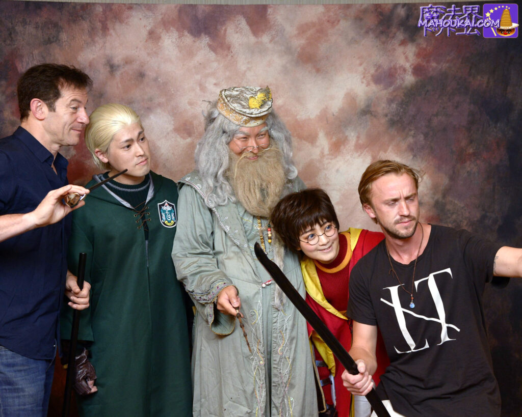 Halycon 9 Selfie with Tom Felton (as Draco Malfoy) on his personal phone during a photo shoot with Malfoy parents and son!