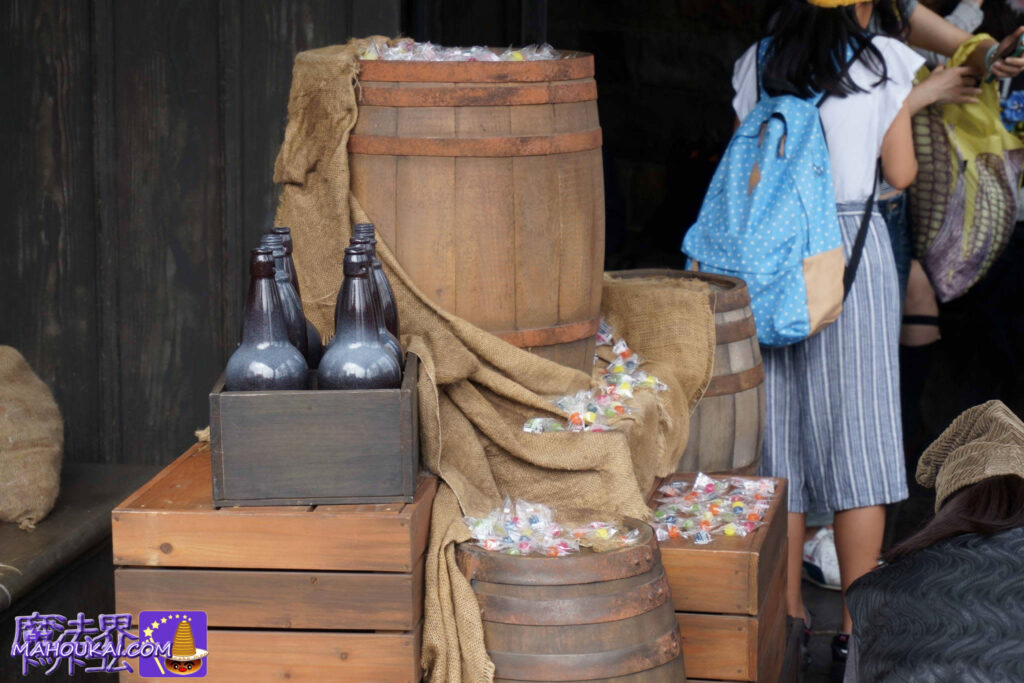 Magical trick-or-treating Successfully cast spells and receive lots of candy at Wizarding World Halloween (USJ 'Harry Potter Area' Hogsmeade Village).