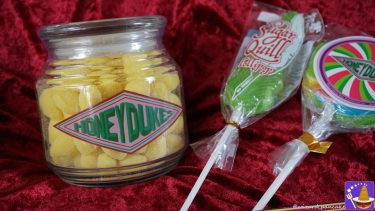 Shop for lemon candies, a favourite of Professor Dumbledore, when they are in stock... (Honeydukes USJ, Harry Potter Area).