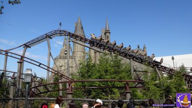 Ride the Flight of the Hippogriff - mini roller coaster (outdoor ride attraction) in the 'Harry Potter Area', USJ 'Harry Potter Area'.