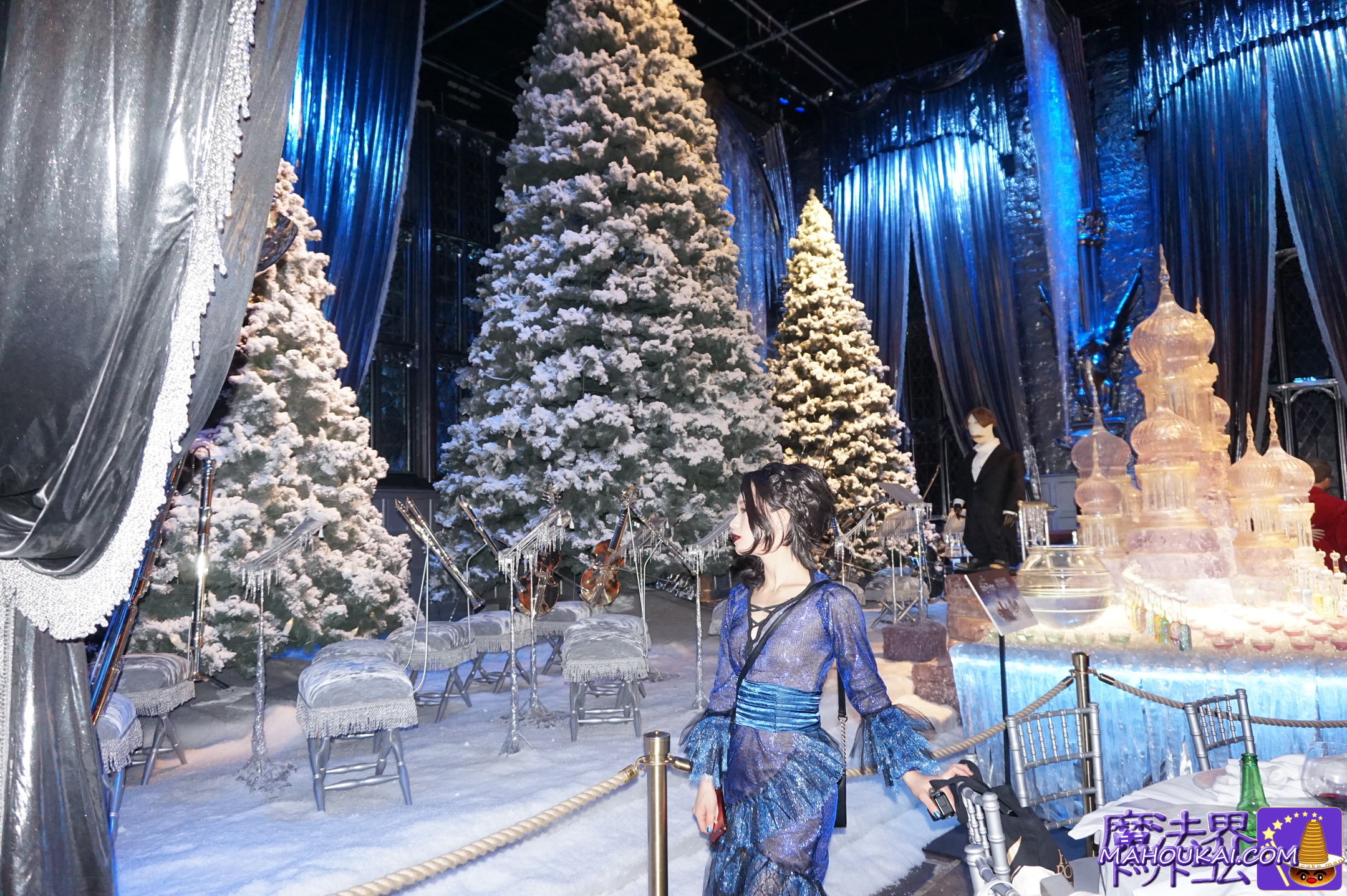 ホグワーツ大広間(THe Hogwarts Great Hall)で記念撮影♪ナギニのドレスが素敵なシャーリー殿 ハリー・ポッター スタジオ ツアー ロンドン （イギリス）