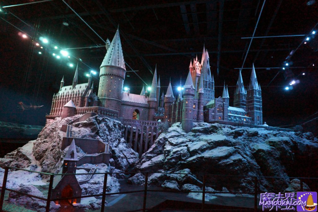 Giant model of Hogwarts School of Witchcraft and Wizardry Harry Potter Studio Tour London, UK