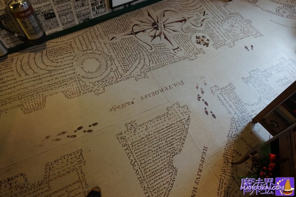 MINALIMA LONDONの床は忍びの地図 HOUSE OF MINALIMA at London（ハウス・オブ・ミナリマ ロンドン本店）ハリー・ポッターのデザイナーズショップ（イギリス／レスタースクエア）
