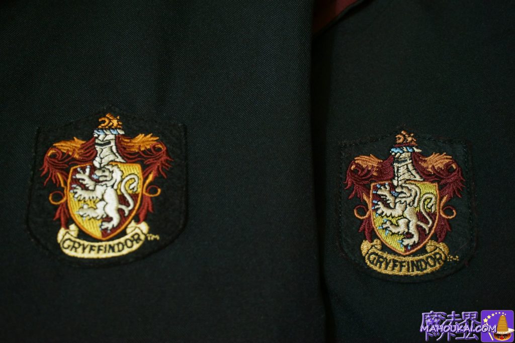 Name initials embroidery service on robes Warner Bros Studio Tour dressing gowns Harry Potter Studio Tour Gryffindor dressing gowns made by Warner Bros, Tokyo and London.