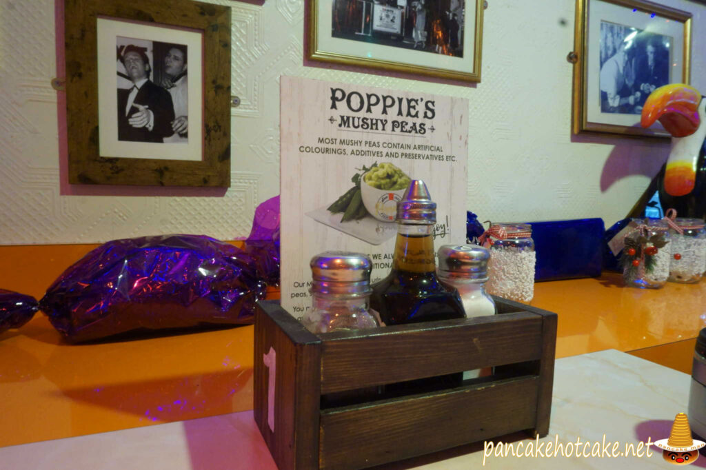 『Poppie's Fish & Chips, Soho』ポピーズ　フィッシュ＆チップス　メニュー　英国ロンドン｜イギリス ハリー・ポッター旅行