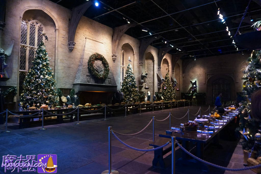 Fireplace in Hogwarts Great Hall Harry Potter Studio Tour London