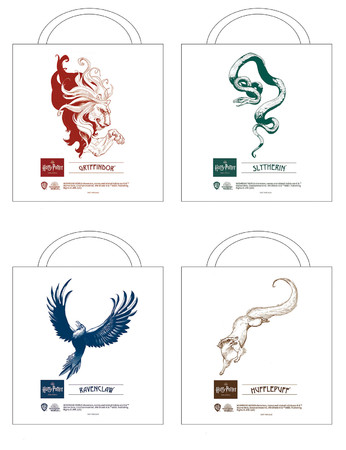 Exclusive offer for purchases at Nihonbashi Mitsukoshi Tote bags for the four Hogwarts dormitories Mahoudokoro