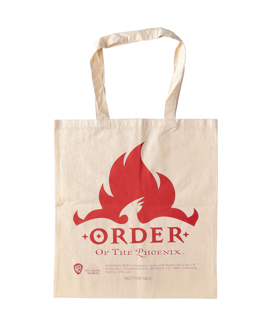 Purchase benefits Tote bag with 'Order of the Phoenix symbol' design (not for sale).