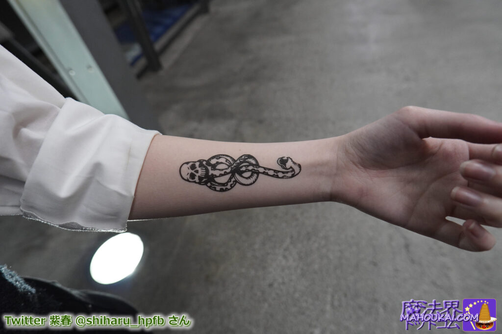 闇の印（Death Eaters Dark Mark）腕につけるスリザリン生