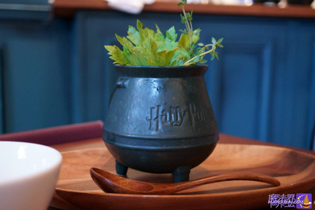 Soup simmered in a cauldron [Food Report] Harry Potter Cafe Akasaka for a course dinner♪ Enjoyed an evening meal with fellow Harry Potter fans!