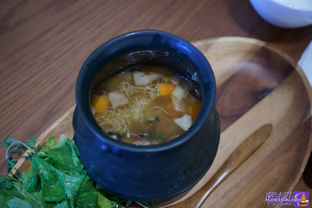 大釜で煮込んだスープ 【食レポ】ハリー・ポッター カフェ 赤坂 でコース ディナー♪ハリポタ仲間と 夜のお食事を楽しみました！　