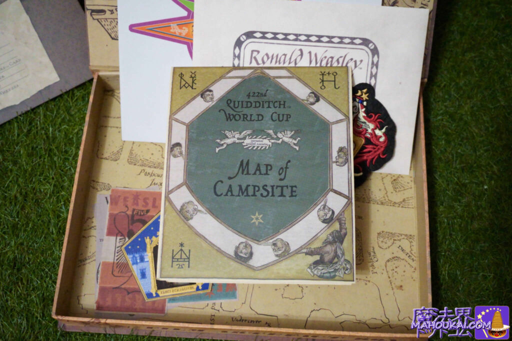 クィディッチ・ワールドカップ地図 Quidditch World Cup map ロン コレクション ボックス（RON WEASLEY FILM ARTEFACT BOX）ノーブル コレクション ロンの映画小道具レプリカ セット