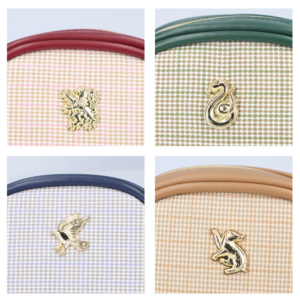 [New product] Harry Potter sorority check series round pouch Enlarged photo of part of the pouch