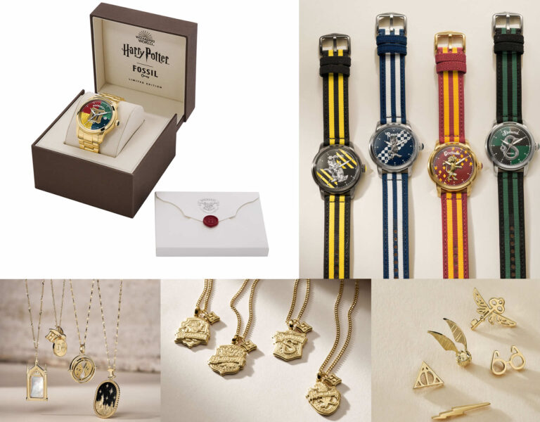 Fossil x Harry Potter Hogwarts Watches Four Dormitories Watch, Necklace & Earrings also launched Monday 31 October 2022.