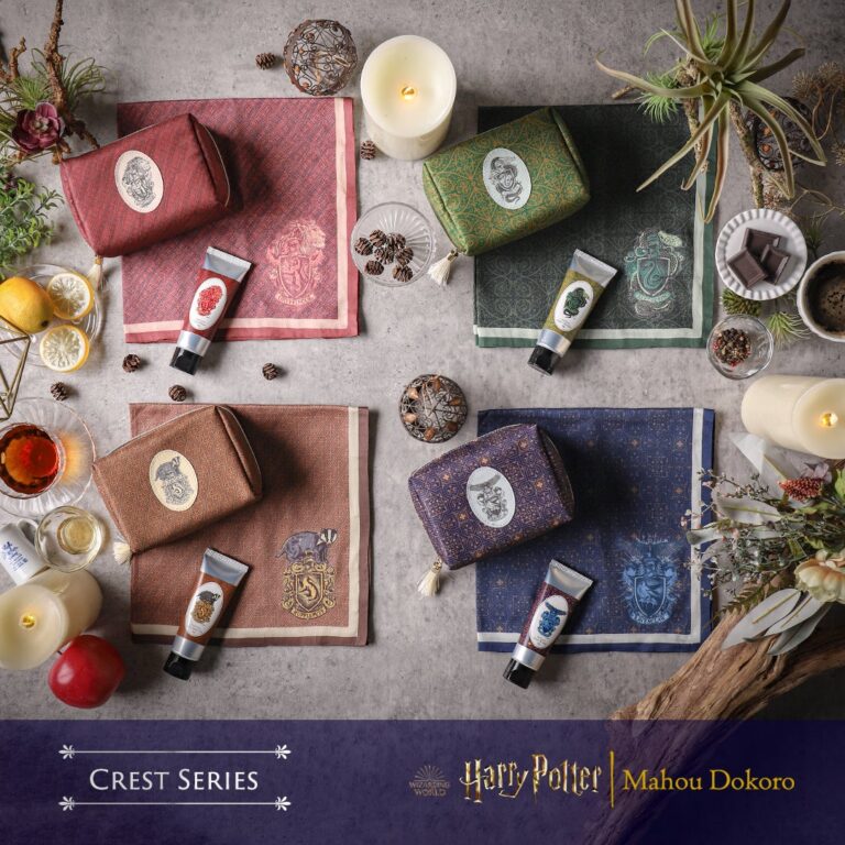 Harry Potter Mahoudokoro Yokohama New products launched to coincide with the limited-time opening! Hand cream, pouch and scarf from the four dormitories!