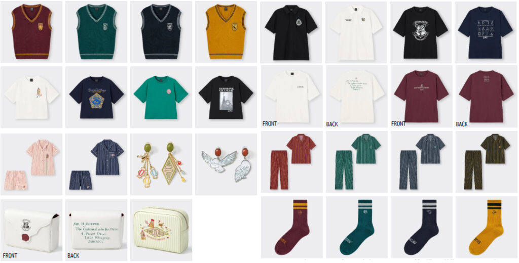 g.u. 'GU' Harry Potter collaboration special collection now available♪ On sale from 28 April 2023 (Friday)