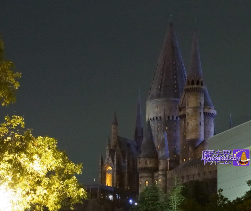 USJ「ホグワーツ城」写真撮影してみた 晴天のホグワーツ、雨のホグワーツ、夕景のホグワーツなど「ハリー・ポッター エリア」から見た様々な魔法学校の姿♪