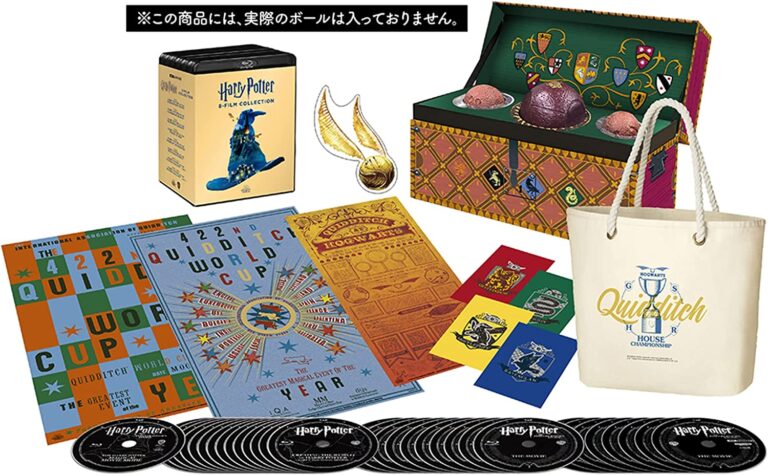 Warner Bros Studio Tour Tokyo Opening Commemoration (500-set limited production/numbered) Harry Potter 8-Film Quidditch Collector's Box (4K ULTRA HD & Blu-ray set) (33-disc set).