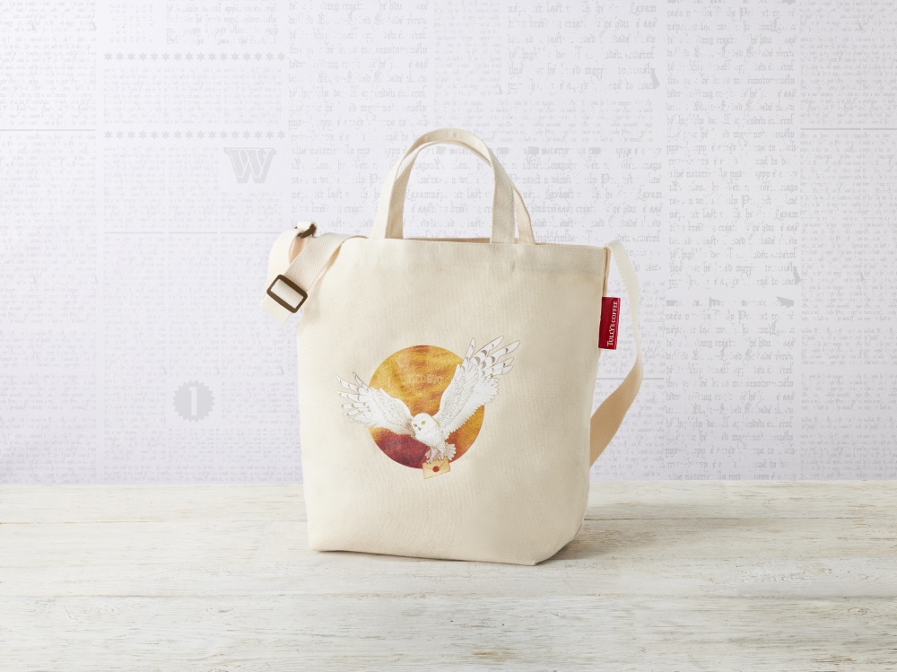 2-way tote (Hedwig) Tully's Coffee x Harry Potter collaboration drinks and merchandise from 7 Jun 2023 (Wed)