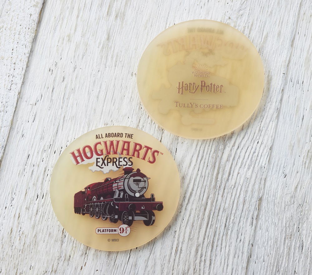 'Rubber coaster (Hogwarts Express) Tully's Coffee x Harry Potter collaboration drinks and merchandise from 7 Jun 2023 (Wed).
