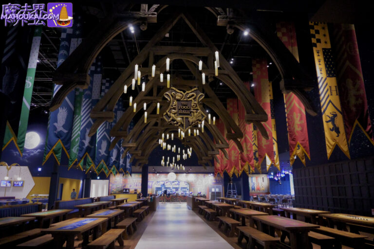 Food and drink space like Hogwarts Great Hall｜Food Hall & Chocolate Frog Café Harry Potter Studio Tour Tokyo