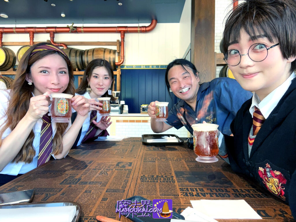 Butterbeer for a break from the Harry Potter Studio Tour Tokyo on Day 4 (toast before noon to avoid the crowds)Â