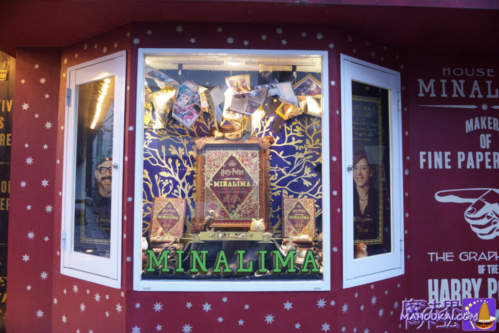 MINALIMA OSAKA show windows on the exterior of the shop.