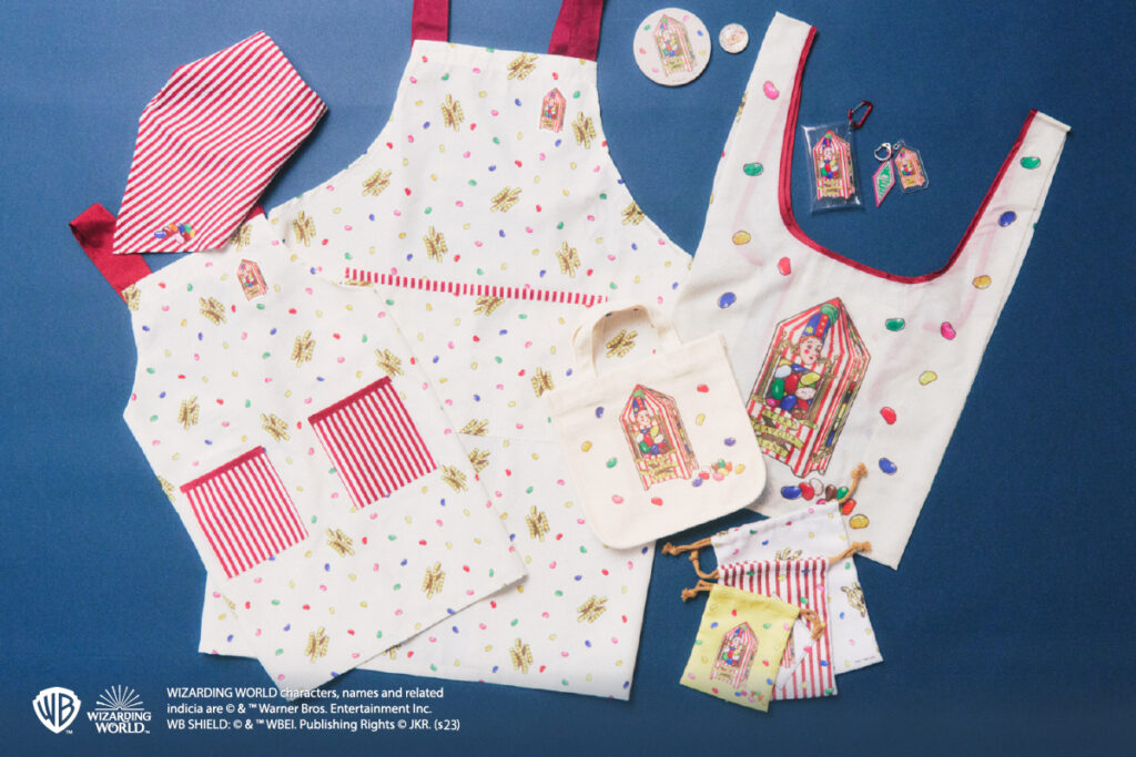 'Bertie Bott's Hundred Flavour Beans' aprons for adults & children｜212 Kitchen Store Harry Potter collaboration items on sale 17 Oct 2023 (Tuesday) - Online pre-order 12 Oct (Thursday) from 12pm.