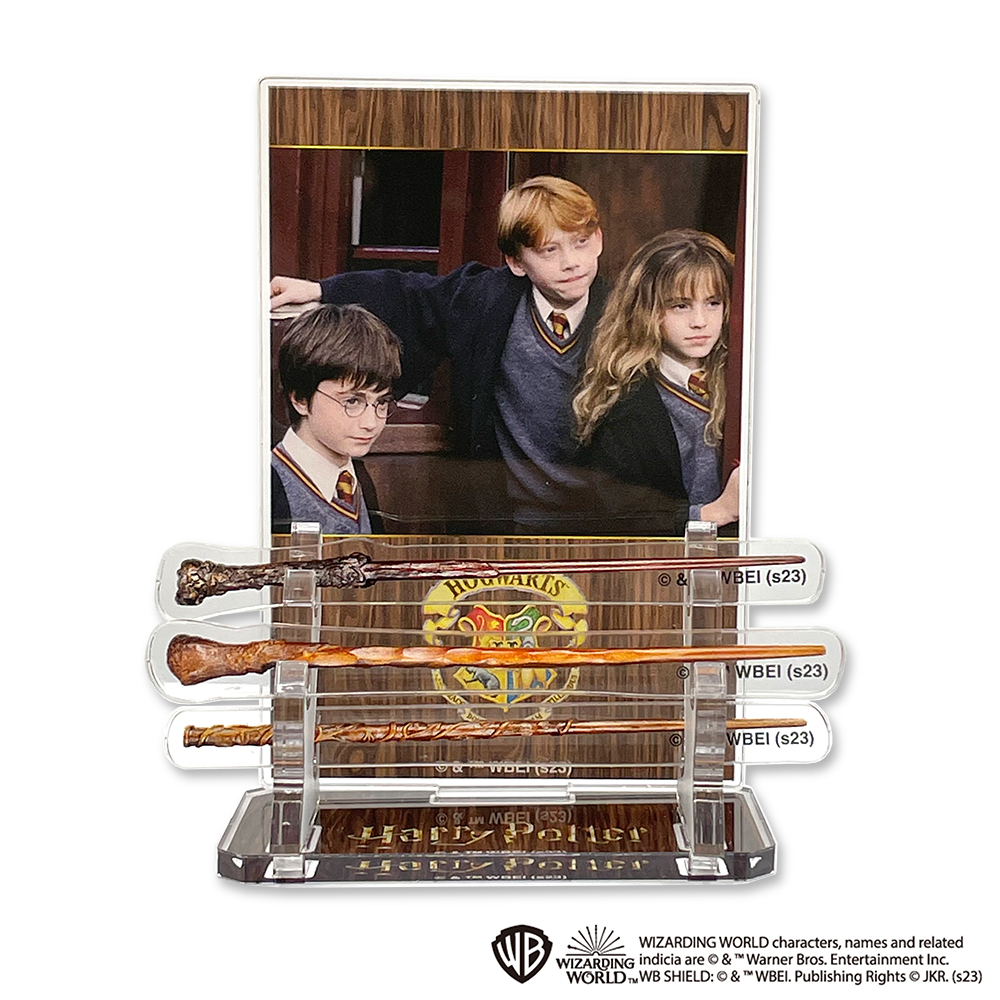 Character and wand acrylic stands｜Harry Potter merchandise for sale exclusively at bookshops Marimo Craft, Friday 1 December 2023 -.
