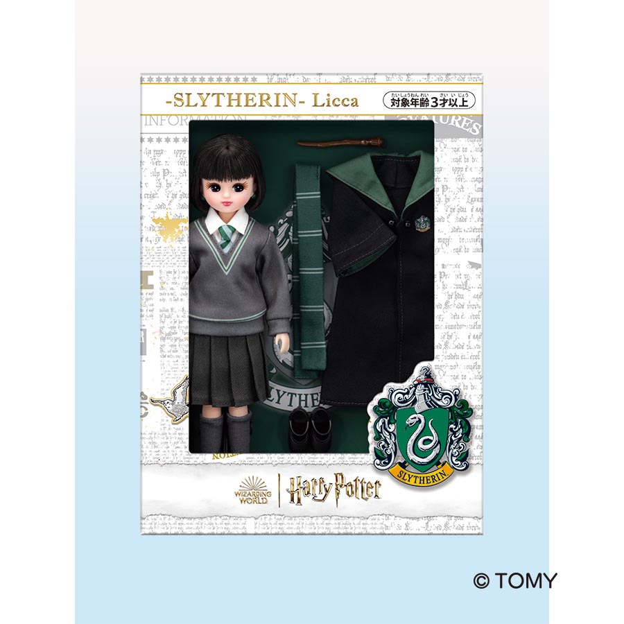 New Harry Potter Licca-chan Harry Potter Mahoudokoro ｜Licca-chan is born as a Hogwarts student wearing the robe, tie, jumper and wand of the Hogwarts school uniform.