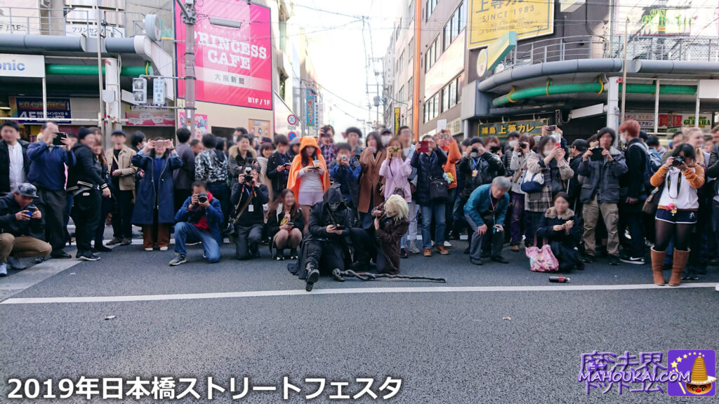 Nihonbashi Street Festa 2019 Photographers filming Harry Potter & Fantabi cosplayers.