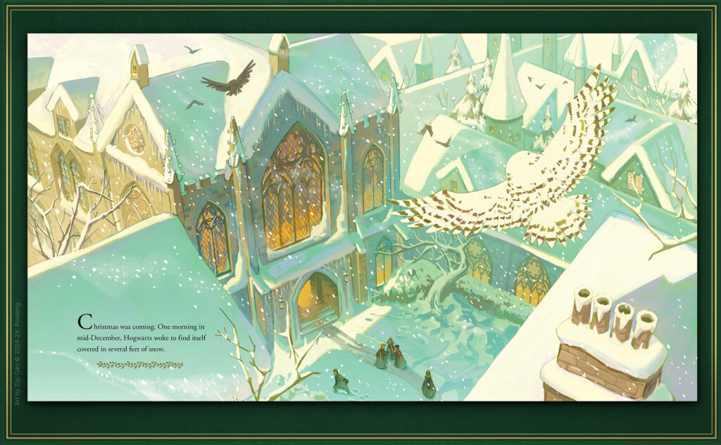 Harry Potter illustrated book Christmas at Hogwarts 'Christmas at Hogwarts' 15 Oct 2024, published simultaneously worldwide.