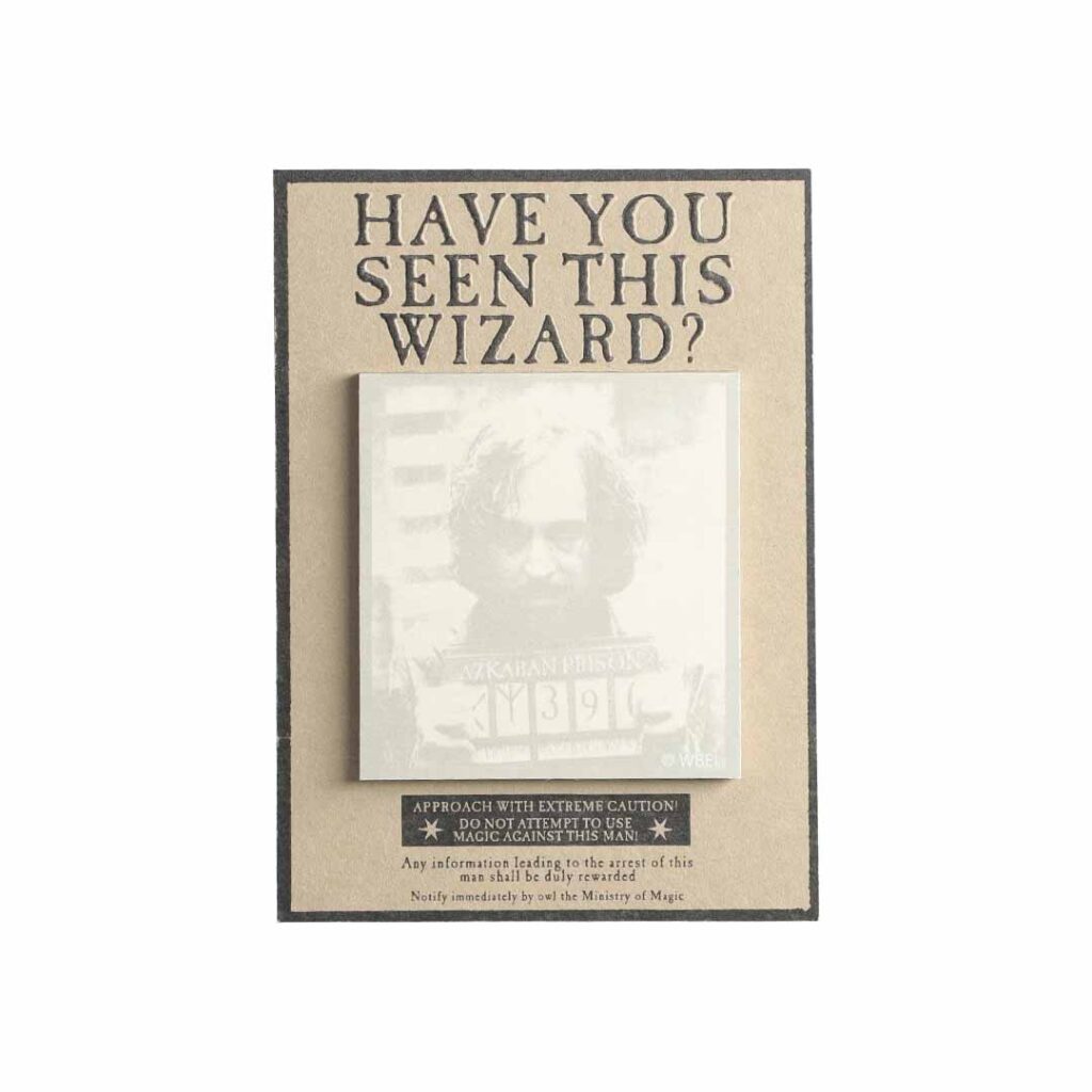 【新商品】ハリー・ポッター シリウス・ブラック シリーズ 指名手配書風メモパッド|マホウドコロ