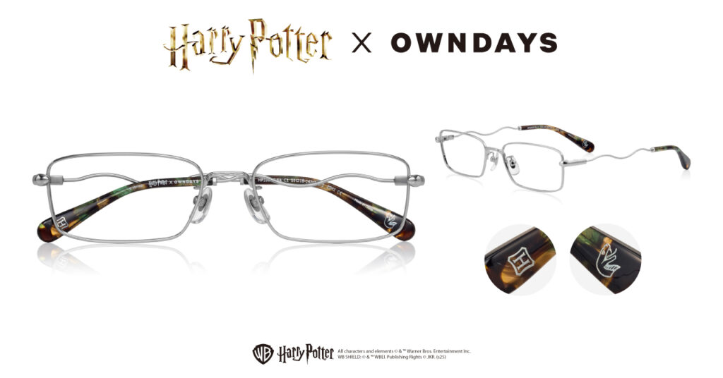 OWNDAYS(オンデーズ) × ハリー・ポッター メガネフレーム新発売 ホグワーツ&4寮やスネイプ etc 8種類と4寮ポーチ 2025年10月23日10時~ オンライン先行予約10月23日9:59まで