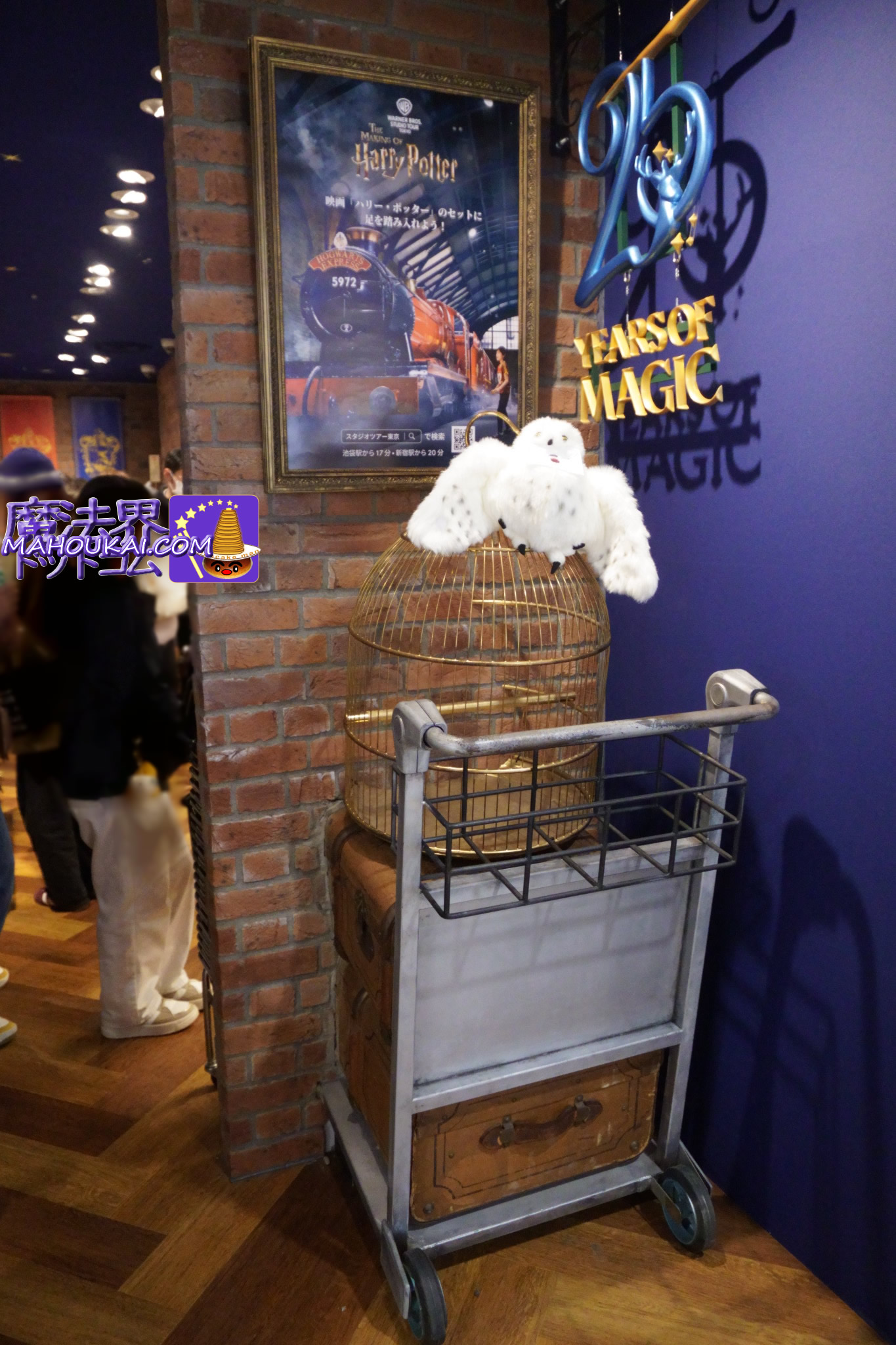 【撮影スポット】カート(トロリー)とキングスクロス駅の壁「ハリー・ポッター マホウドコロ」東京駅一番街(常設店) 2026年2月19日(木)オープン!