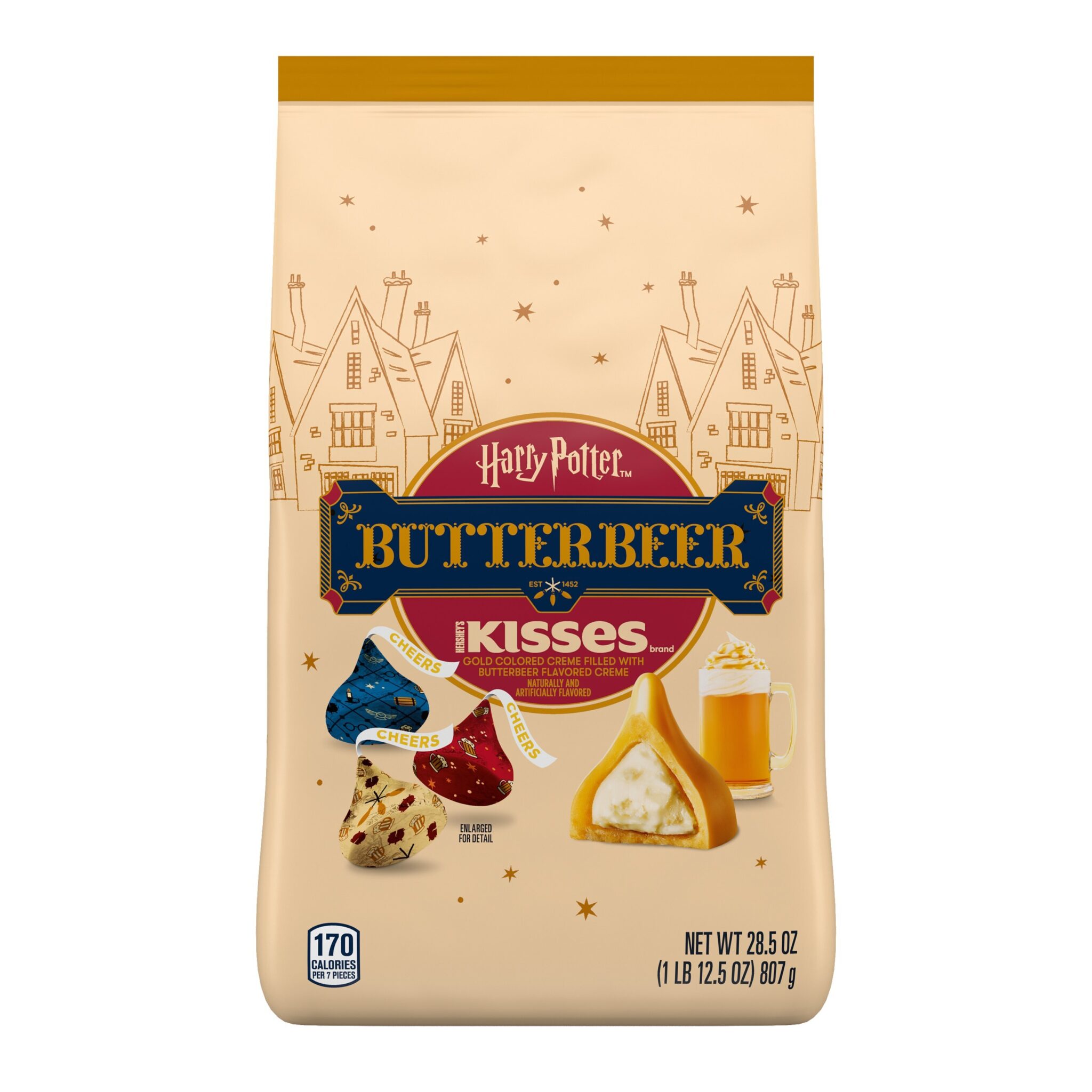 ハーシーズ キッスハリー・ポッター バタービール フレーバー（スタンドアップ シェアパウチ入り）