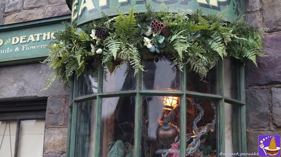 ２．ホグズミード村のクリスマス装飾＆イルミネーションを楽しもう♪2016年ハリポタ エリアの初クリスマス♪魔法使いパンケーキマン ダンブルドア