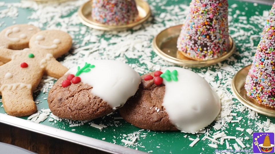 三本の箒の冬限定のクリスマスデザートフィーストのチョコレートビスケット♪（USJ 「ハリー・ポッター エリア」）