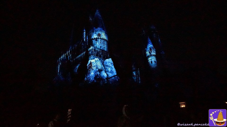 HARRIPOTA EXPECTO PATRONUM Night Show USJ Harry Potter Area Hogwarts Castle Projection Mapping