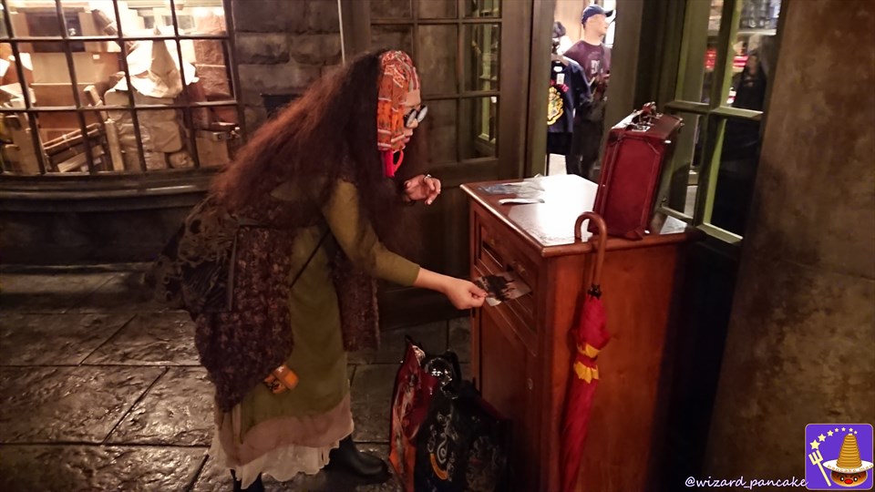 Owl Mail at the Owl Post Office. 'Echoing Professor Sybil Trelawney' USJ Harry Potter fancy dress.