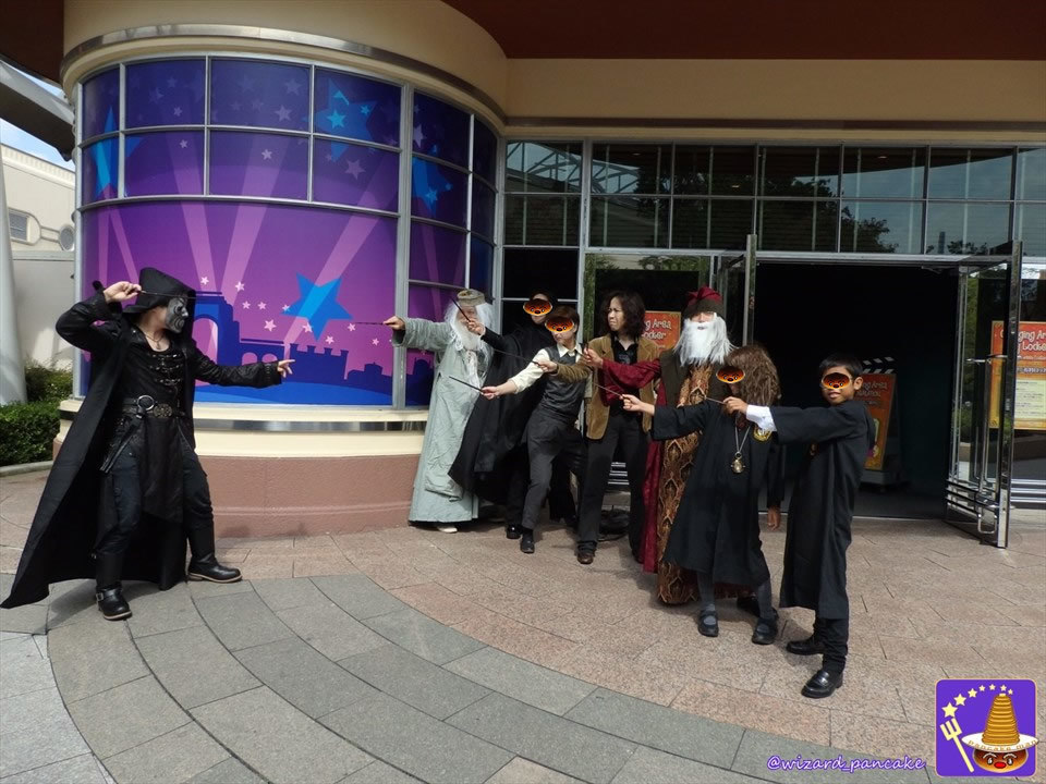 2016 HARRIPOTA masquerade 11 September Report 1: First appearance of Dr Sprout, Dr Lupin and the Death Eaters... (USJ Wizarding World) Wizard Pancake Man Dumbledore.