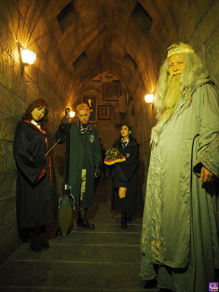 Last of the USJ Halloween Season Draco Malfoy with Nimbus 2001 at the Dumbledore Â Wizard Pancake Man.