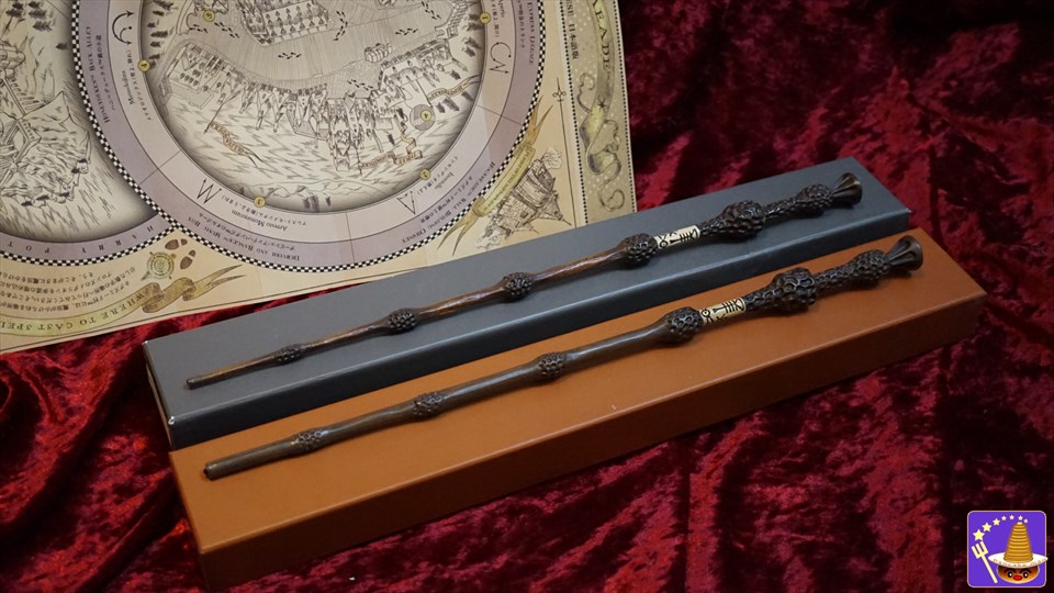 ノーマルの杖とマジカルワンドのダンブルドアの杖の比較（USJ 「ハリー・ポッター エリア」）