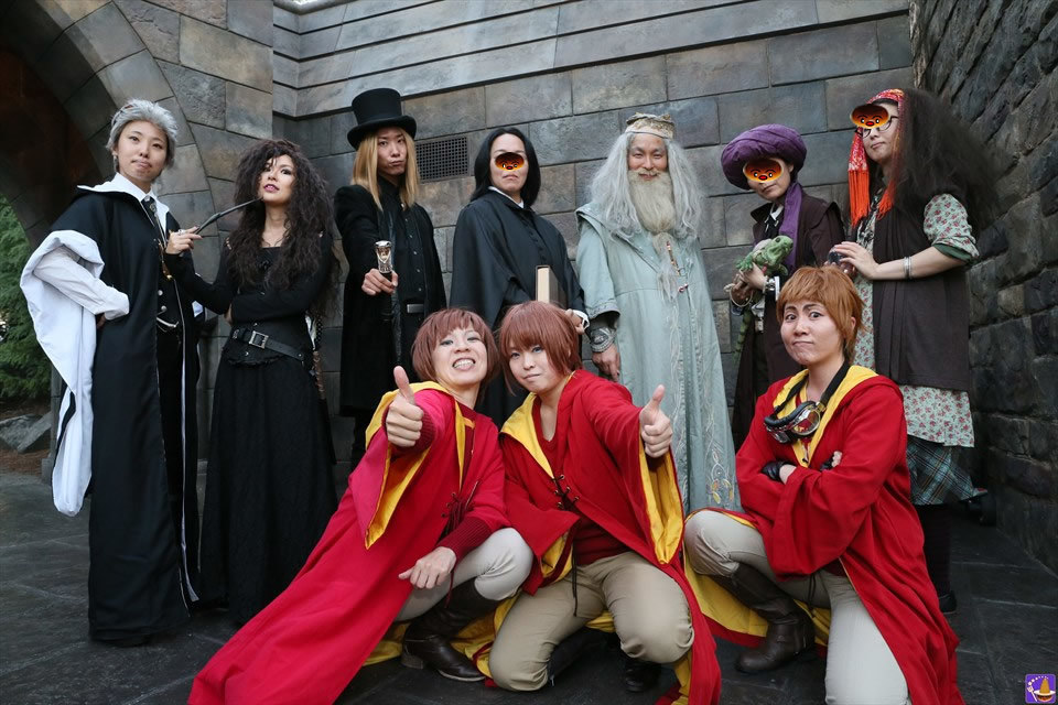 Snape, Quirrell, Trelawney, Lucius Malfoy and Dumbledore at Hogwarts... (USJ Wizarding World) Wizard Pancake Man.