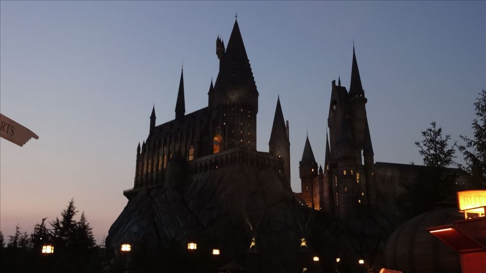 Hogwarts in the evening USJ Harry Potter area