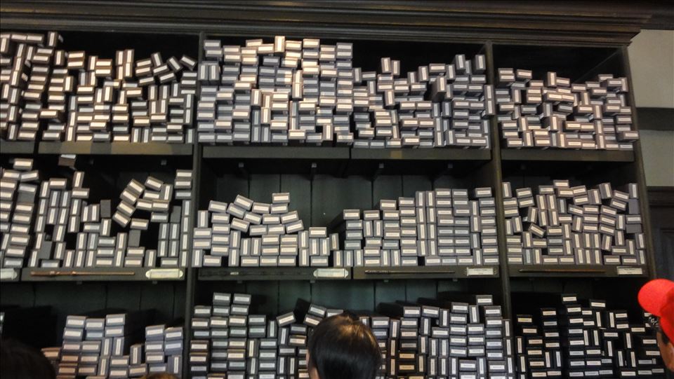 Inside Ollivander's Wand Store (merchandise shop) USJ 'Harry Potter Area'